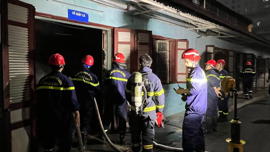 Cháy tại kho tạm Bệnh viện Hữu nghị Việt - Tiệp, Hải Phòng